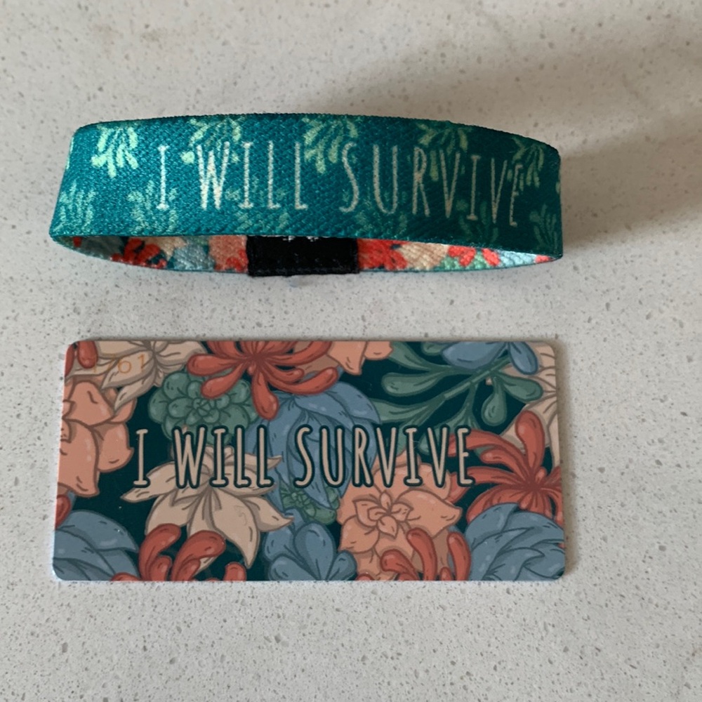 Zox I Will Survive wristband